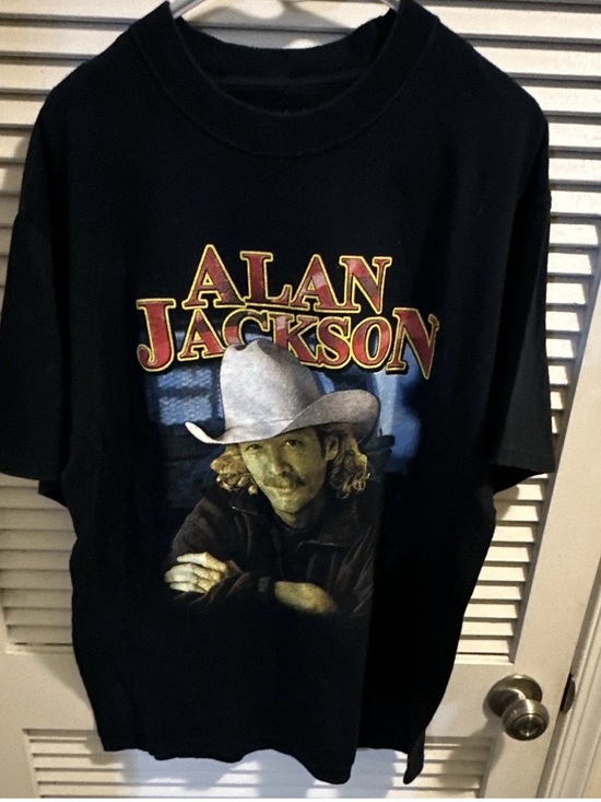 Fruit of the Loom Other - Fruit of the Loom Black Alan Jackson Concert Graphic Tee 2003